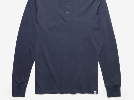 47 CLASSICS FRANKLIN HENLEY LONG SLEEVE TEE Online Hot Sale