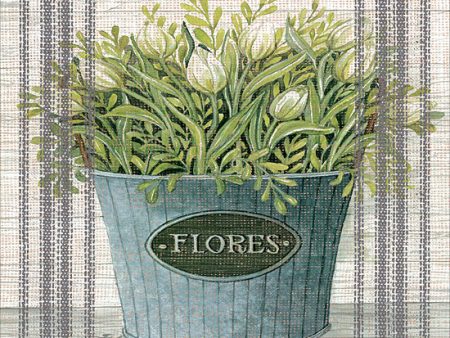 CIN1110 - Galvanized Flores - 12x12 Hot on Sale