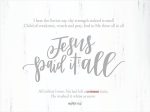 DUST235 - Jesus Paid It All - 16x12 Sale