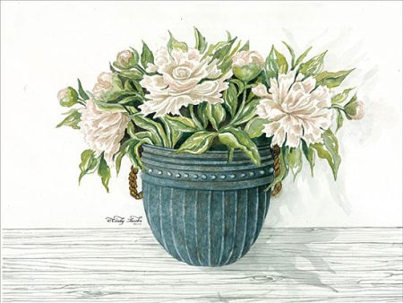 CIN1105 - Galvanized Pot Peonies Online Hot Sale