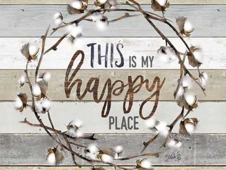 MAZ5023GP - This is My Happy Place Cotton Wreath Online Hot Sale